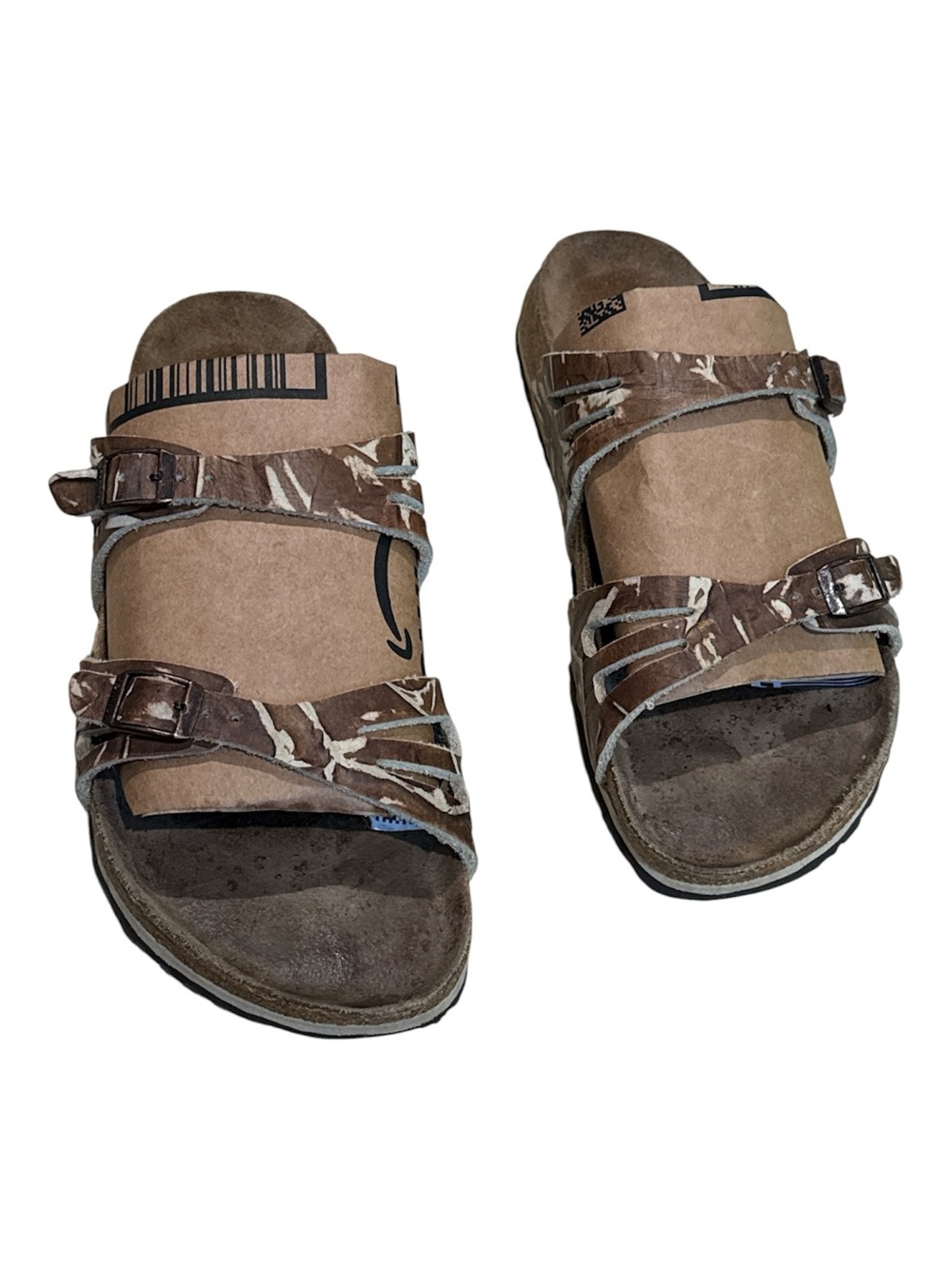 Birkenstock Women's Brown Suede Double-Strap Sandals